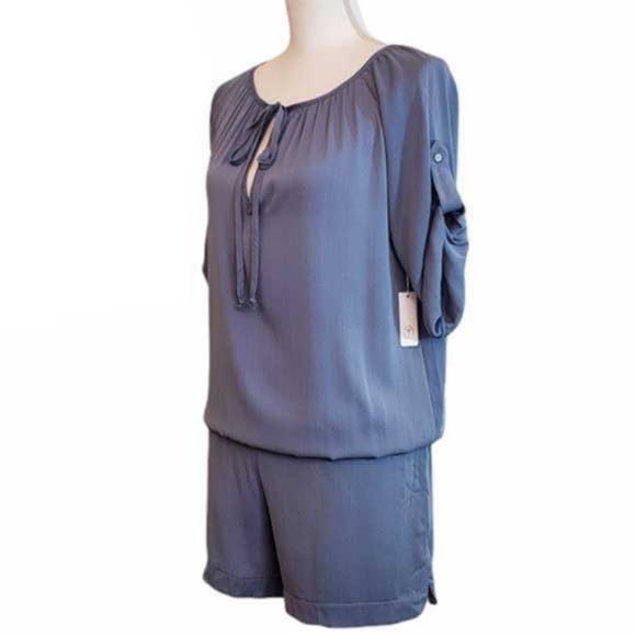 Anthropologie T Los Angeles Slate Romper-med-NWT - Picture 1 of 4